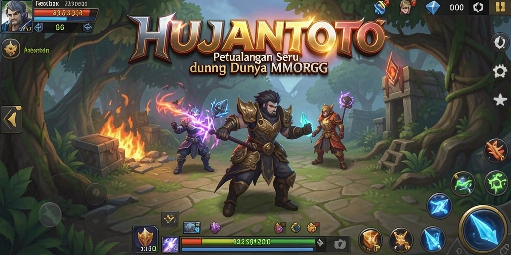 Gameplay seru dalam HUJANTOTO menampilkan pertarungan epik dan petualangan.