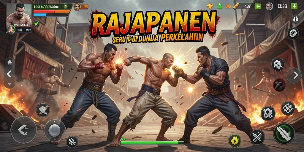 Tampilan aksi mendebarkan dalam pertarungan RAJAPANEN.
