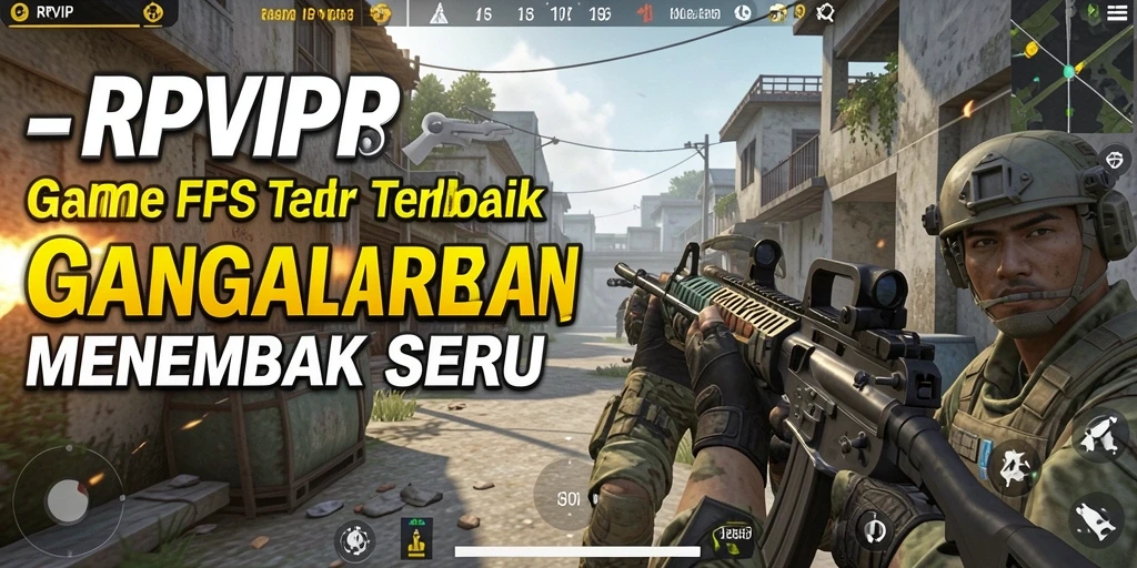 Screenshot utama RPVIP3 menunjukkan aksi menembak yang menegangkan dalam gameplay FPS.